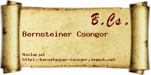 Bernsteiner Csongor névjegykártya